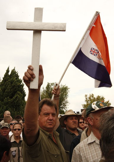 Farright Afrikaner Weerstandsbeweging Afrikaner Resistance Movement  Editorial Stock Photo - Stock Image